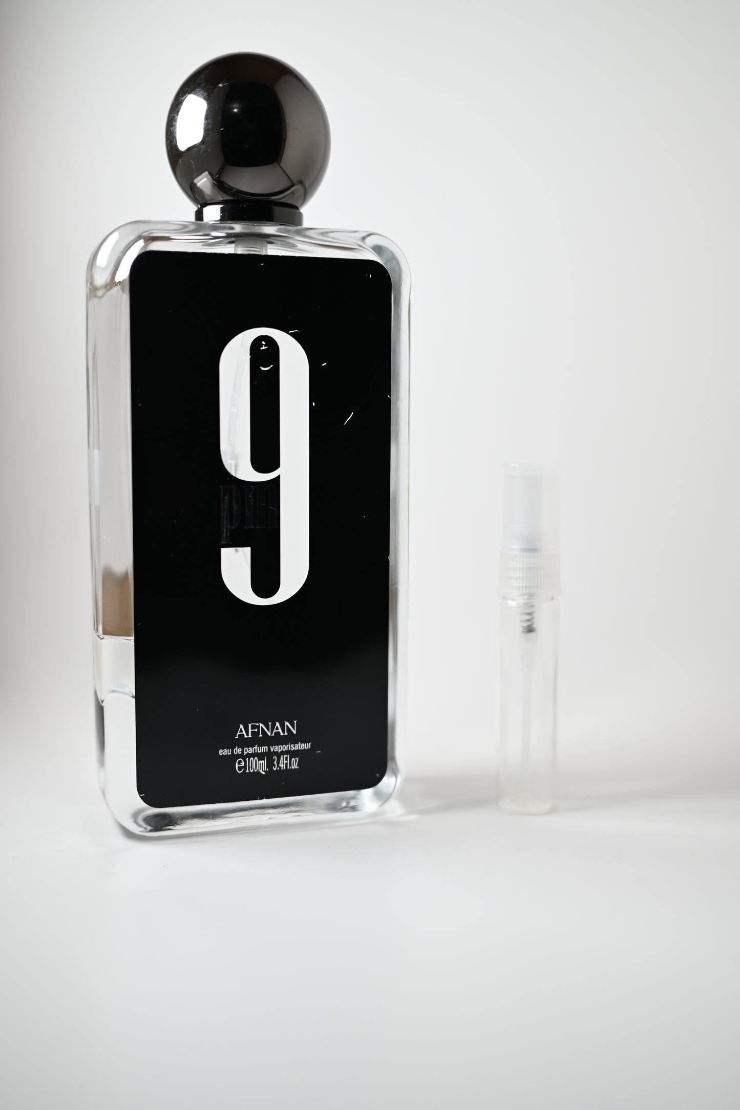 9pm Afnan Perfume Bottle - 3.4OZ | 9PM Fragrance for Men | Available in Decants 10ML, 5ML - Perfumes de Adrianmes de Adrian