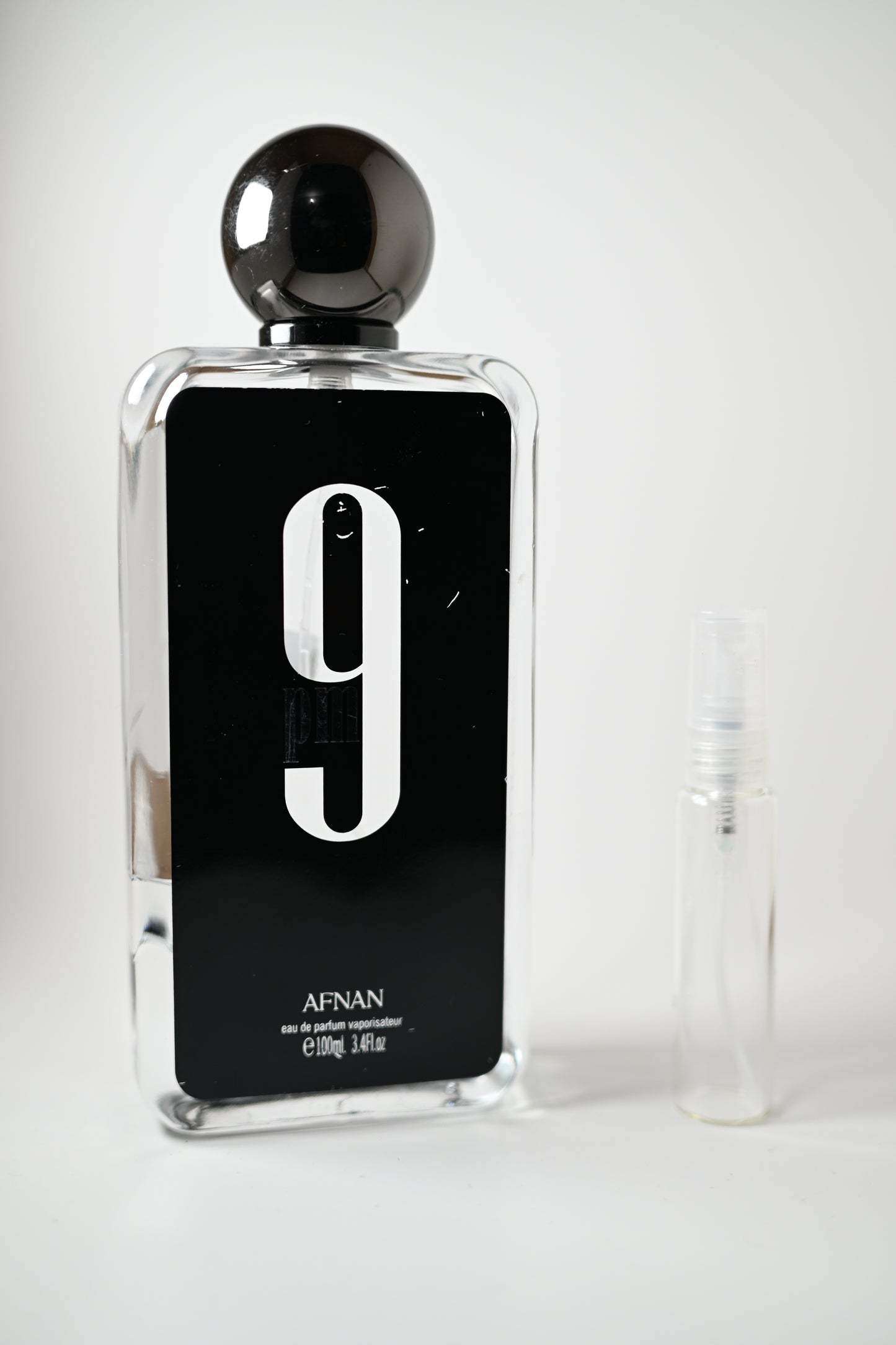 9pm Afnan Perfume Bottle - 3.4OZ | 9PM Fragrance for Men | Available in Decants 10ML, 5ML - Perfumes de Adrianmes de Adrian