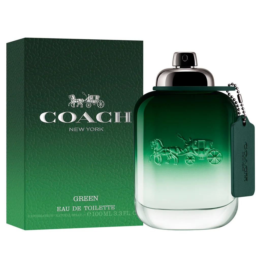 Coach Green EDT Packaging – 3.4OZ Men's Fragrance - Perfumes de Adrian